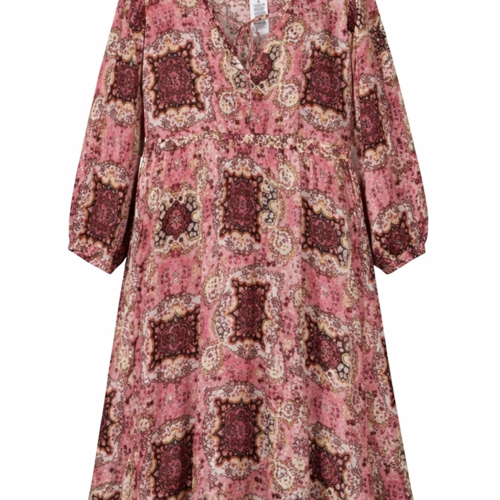 Torrid Medallion Pink Patterned Dress